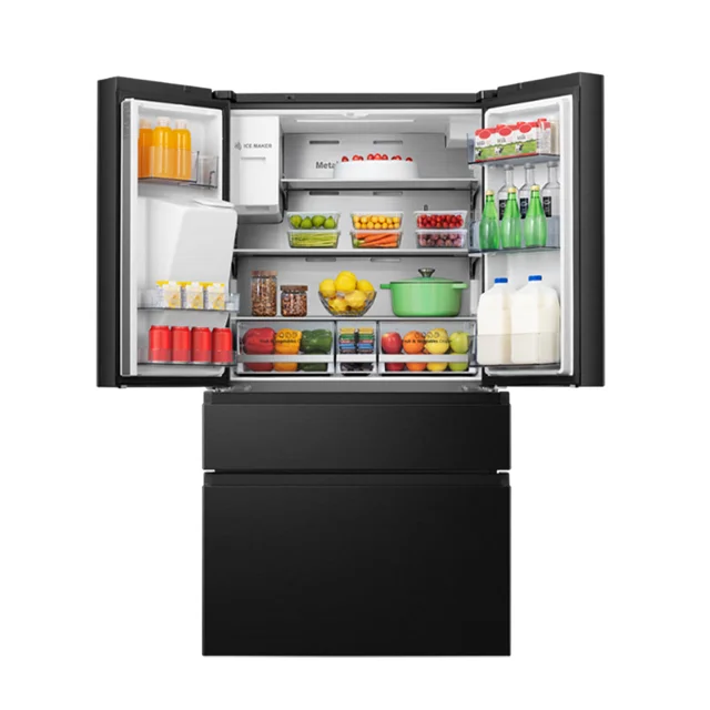 HIS 64WC Hisense Side by Side French Door Refrigerator with dispenser (black). (copy)